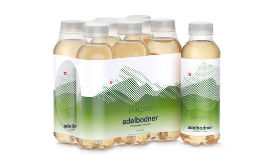 6pack 500ml adelbodner Bärgtee Zitronen-Thymian. Mit Kräuter aus dem Berner Oberland. 